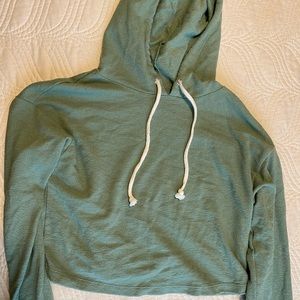 Lounge life cropped hoodie